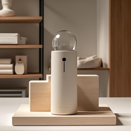 A finished product elegantly displayed in a retail setting.